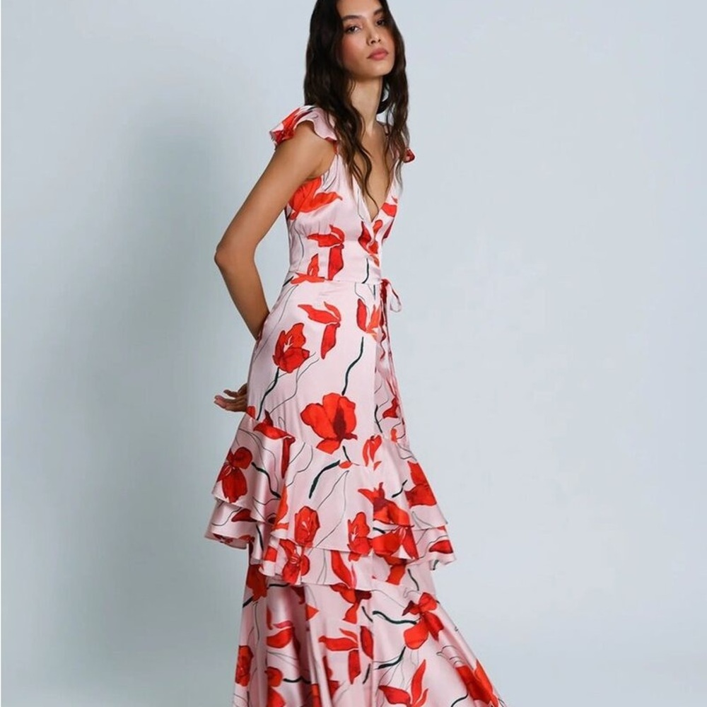 Hutch Siena Maxi Wrap Dress in Medium
